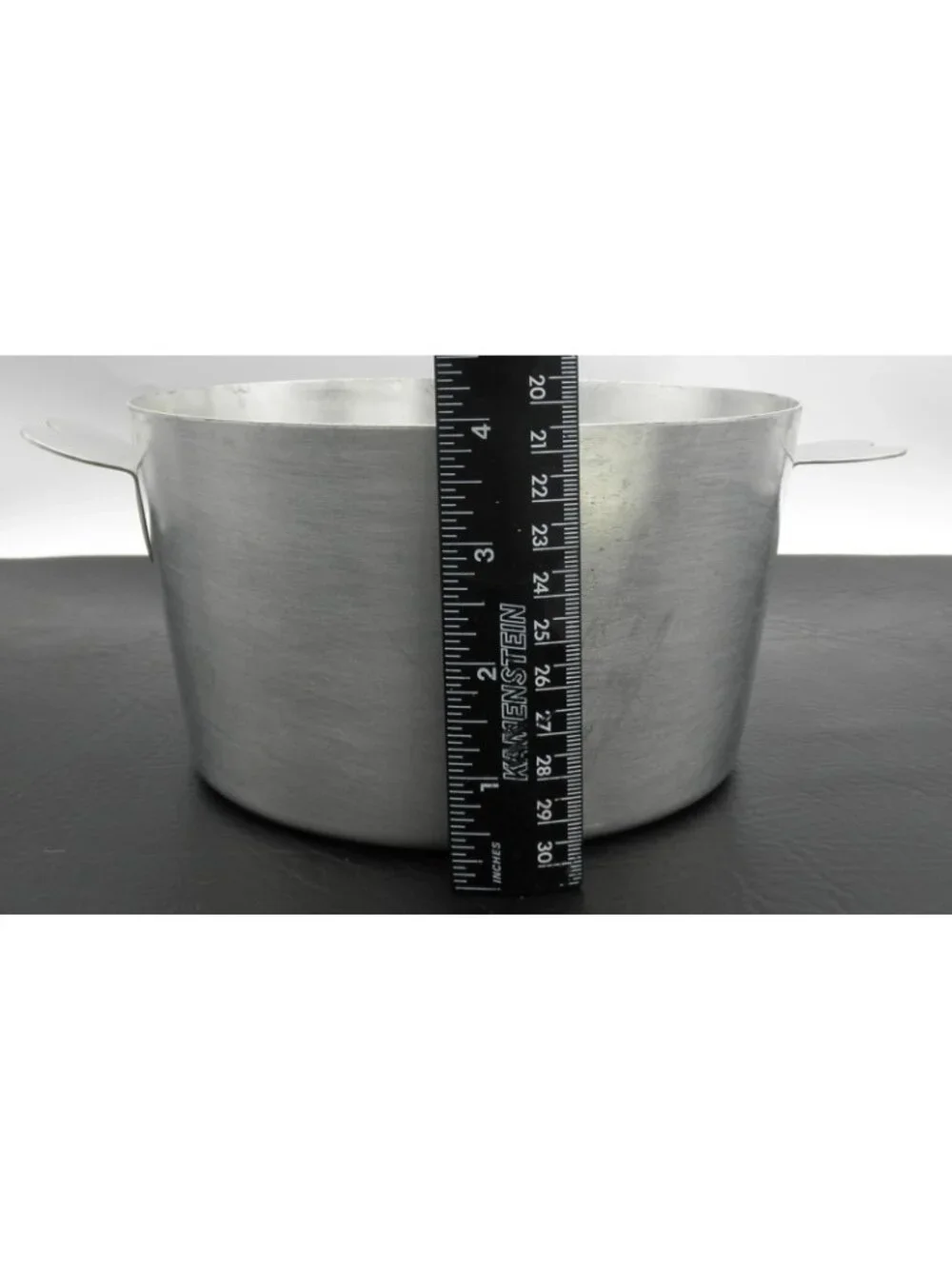 French Charlotte Pot Heart Handles France Flan Custard Pan No 18 with Lid Clean